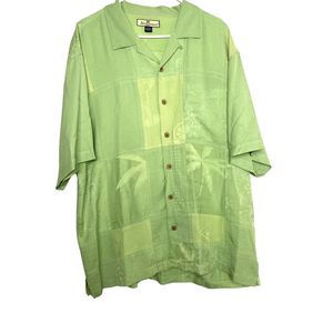 Tommy Bahama XL Silk Tropical Button Up Short Sleeve Shirt